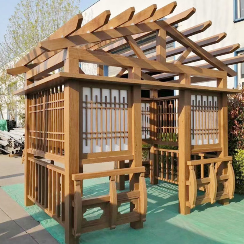 pergola adhmaid plaisteacha